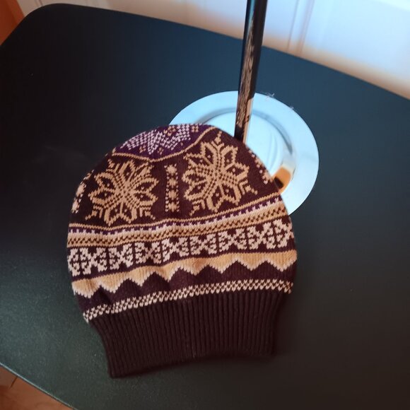 The Original Muk Luks Reversable Accessories Brown and Tan NIB - Picture 5 of 7